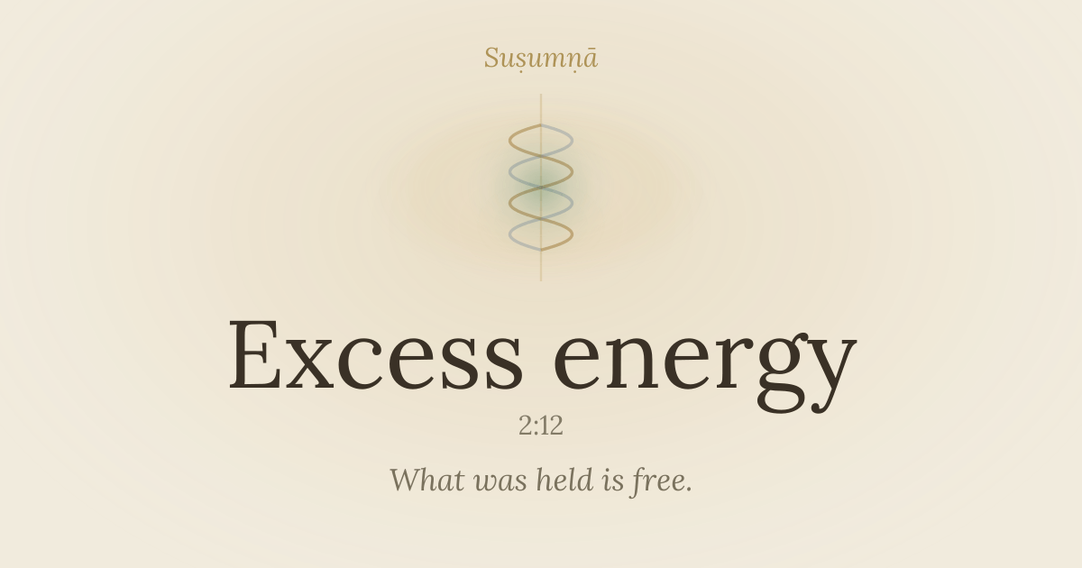 Excess energy — susumna.com/excess-energy