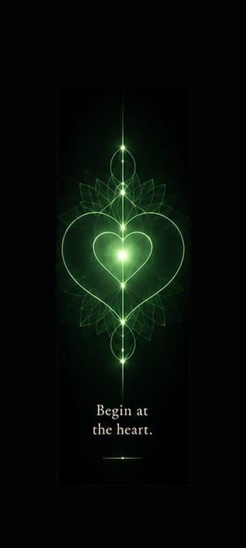 Connection wallpaper: Begin at the heart.