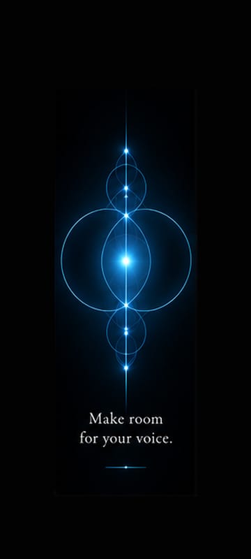 Expression wallpaper: Make room for your voice.