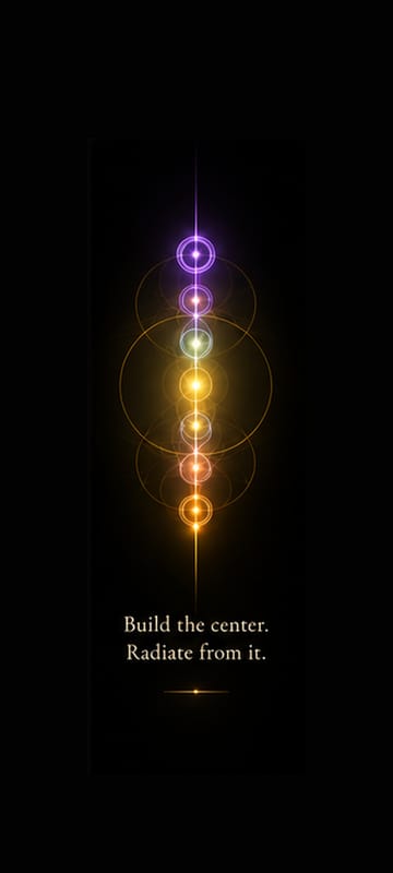 Middle Pillar wallpaper: Build the center. Radiate from it.