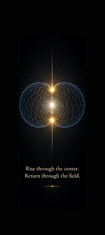 Torus wallpaper: Rise through the center. Return through the field.